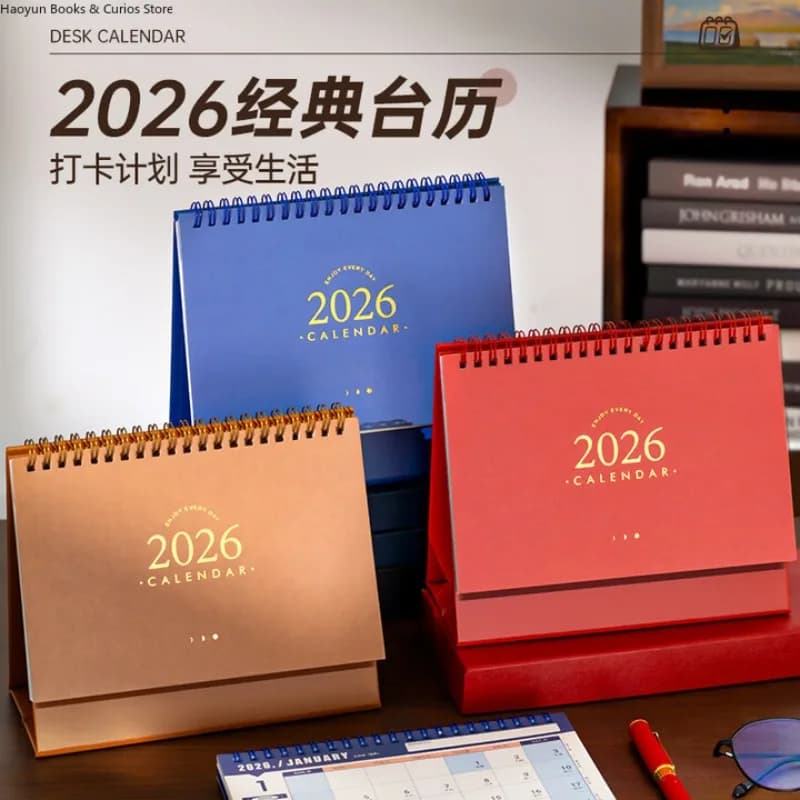 calendari 2026、calendario 2026、calendario、calendario da tavolo Weiyi 2026 - Planner e taccuino multifunzionali per l'anno dei cavalli per l'arredamento dell'ufficio