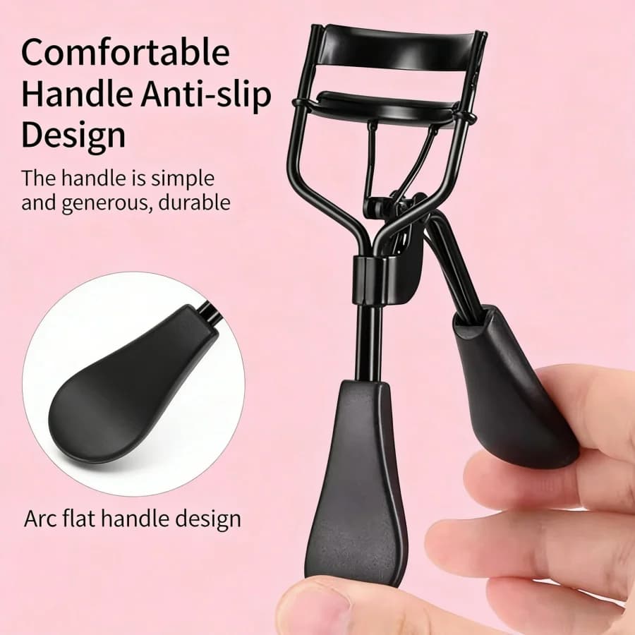 Professional Carbon Steel Folder, ABS rubber design, fits the shape of the eyes, natural and durable curling, easy to use eye makeup tool