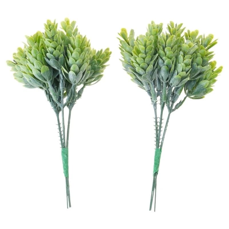E8bd 16pcs piante succulente artificiali Decor in finta fiore vegetazione realistica