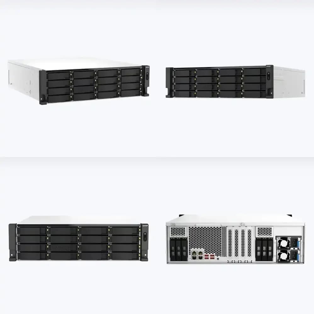 QNAP NAS TS-h2287XU-RP-32G E-2336 2.9 GHz Server di Archiviazione NAS a 16 Bay