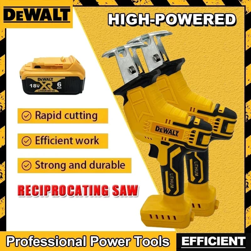 Dewalt 2800RPM 20V Brushless Battery Saw Saw, Multifunction Electric Saw for Metal Cutting, Wood and Pipes, Electric Tool