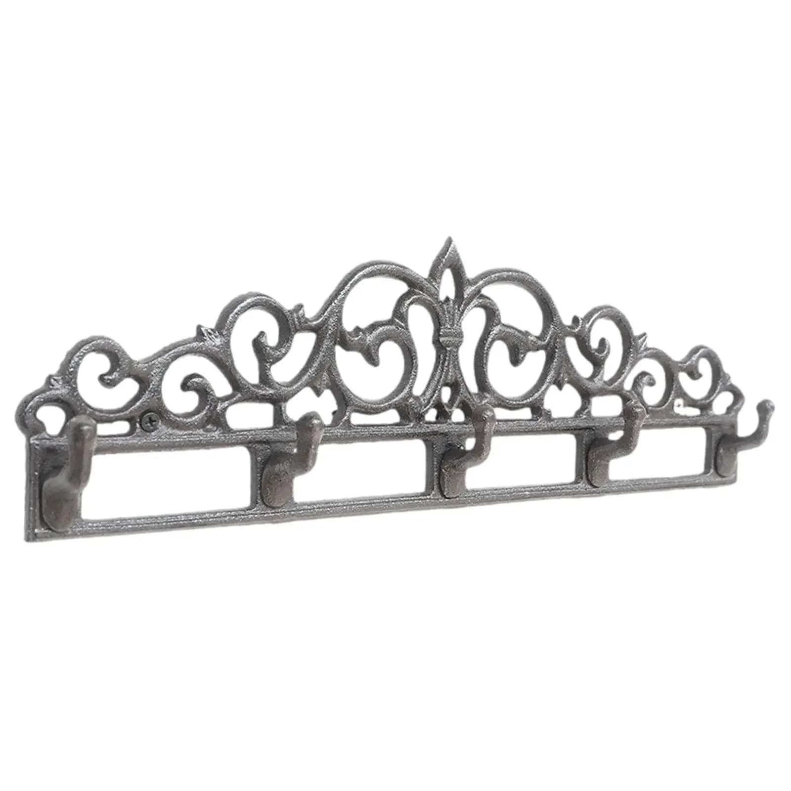 Sturdy Iron Key Wall Holder Modern Entryway Hook Rack Hat Hanger Space Saving for Home Office Decor