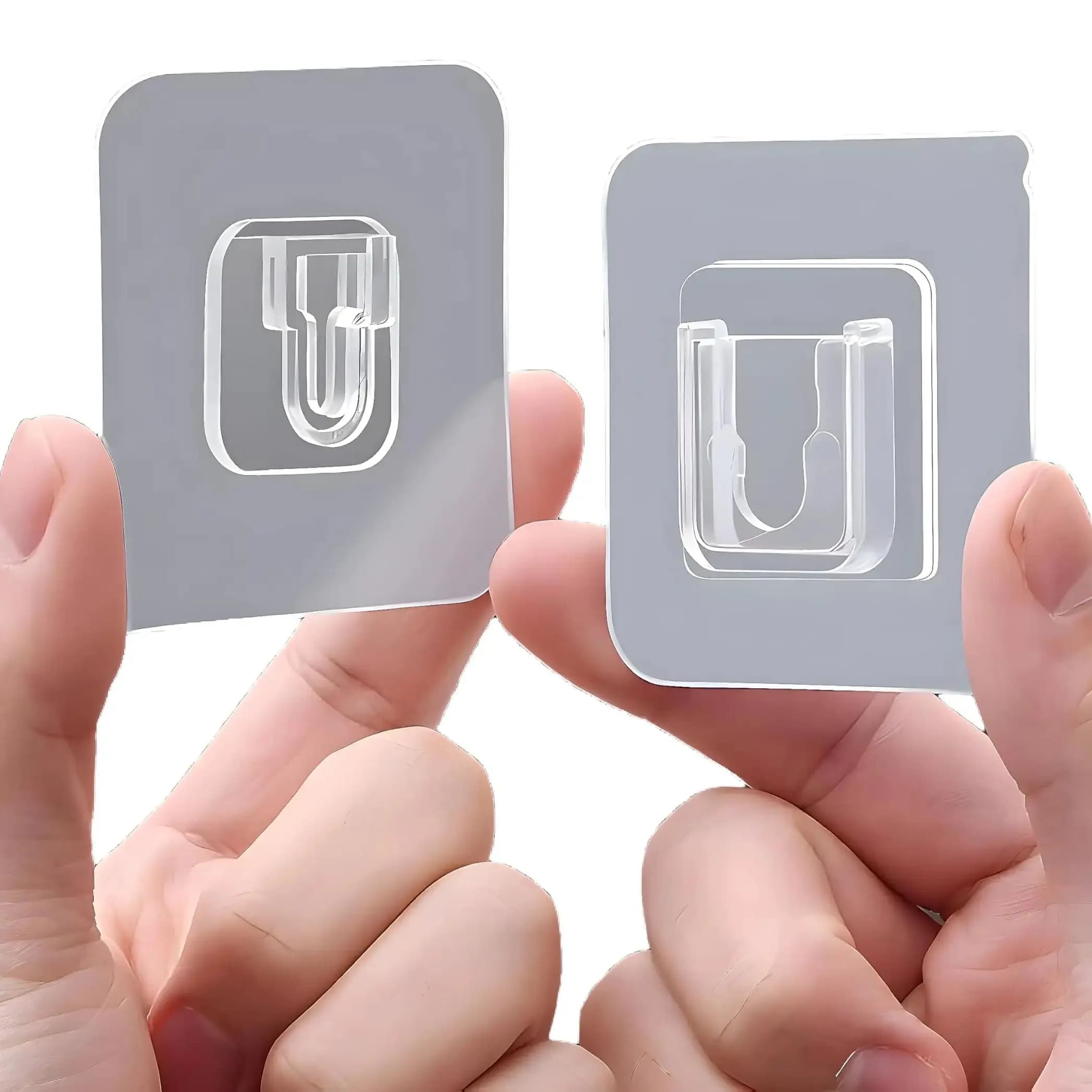 1/5/10Pair Double Sided Wall Hook Self Adhesive Wall Hanger Transparent Suction Cup Sucker Hook Wall Holder for Kitchen Bathroom