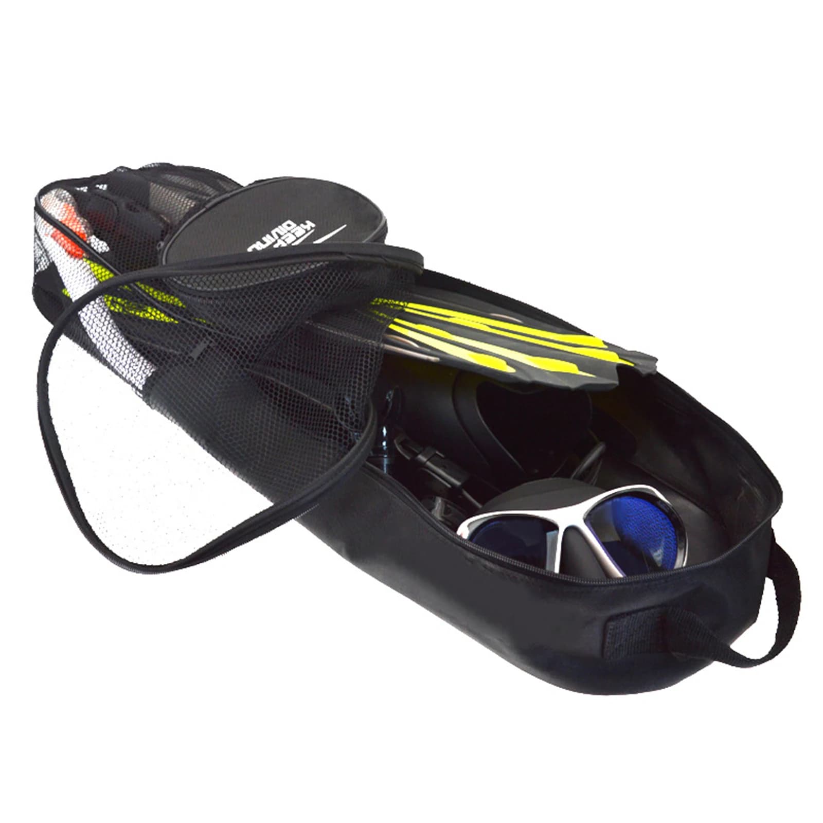 Portable Diving Storage Bags With Pocket Lightweight Snorkeling Bag Two-Way Zipper Diving Backpack for Snorkel Enthusiasts Gift