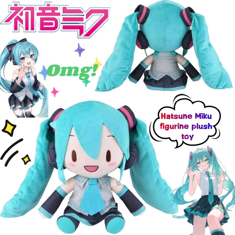Nuova Bambola Artigianale Hatsune Miku, Modello di Bambola Cartoon di Alto Valore, Cuscino Creativo e Carino per Ragazze, Decorazione per la Casa, Regalo