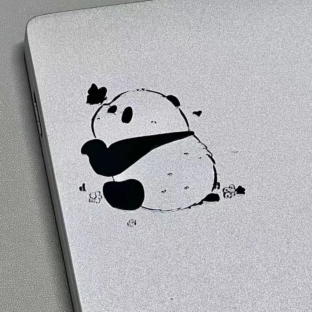 Fashion Panda Computer Decorative Stickers Cartoon Durable Notebook Decorations Planner Scrapbooking Home&Office