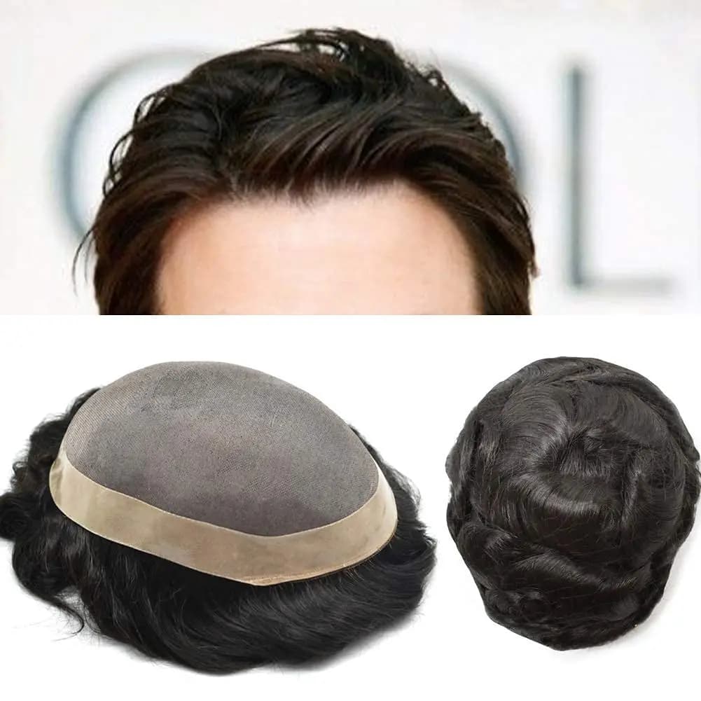 100% human hair sprayer for men, without shedding, mono base, can be curled, smooth, colorful, just like your hair