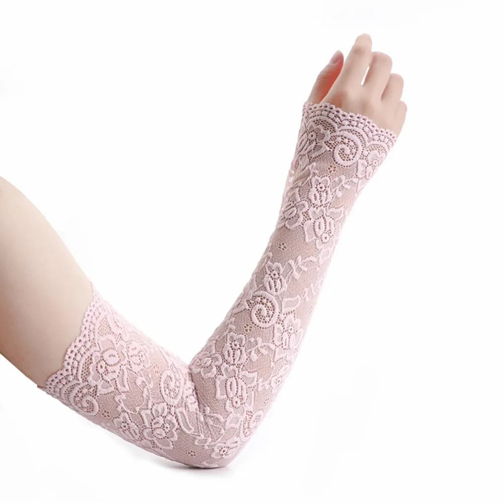 Networked Ice Lace Arm Sleeves Ice Sleeves for Solar Protection Ice Sleeves Ice Silk Sleeves UV insulation Solar Protection Cover Cycling Gloves