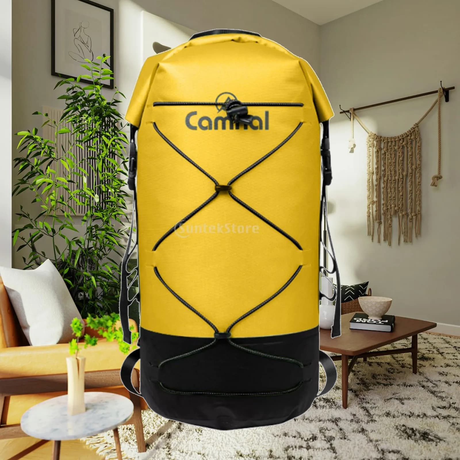 420D Nylon Waterproof Dry Bag 40L Rolltop Backpack Floating Storage for Snorkeling Kayaking Boating Travel Hiking Gear