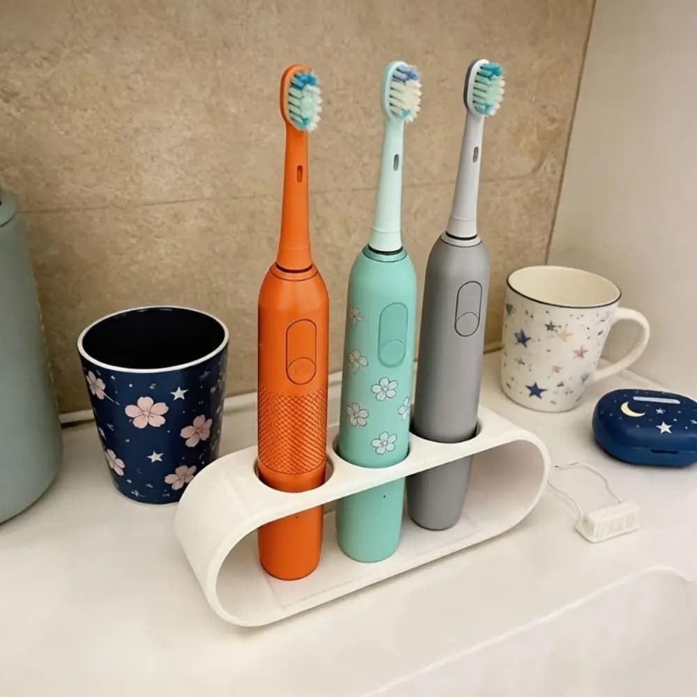 3D Printing Electric Toothbrush Holder Multifunction Stable Toothpaste Toothbrush Base Space Saving Creative