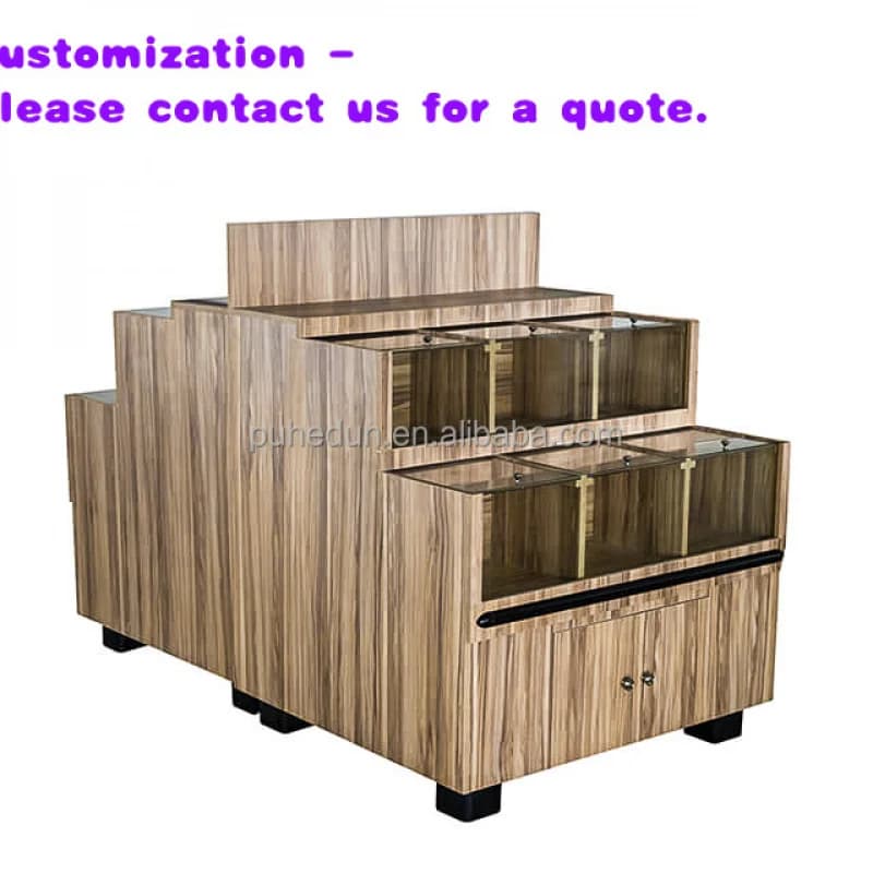 Espositore per prodotti secchi personalizzato, mobile a isola quadrato per prodotti sfusi con scaffale gondola in ferro, scaffali metallici per frutta secca e generi alimentari