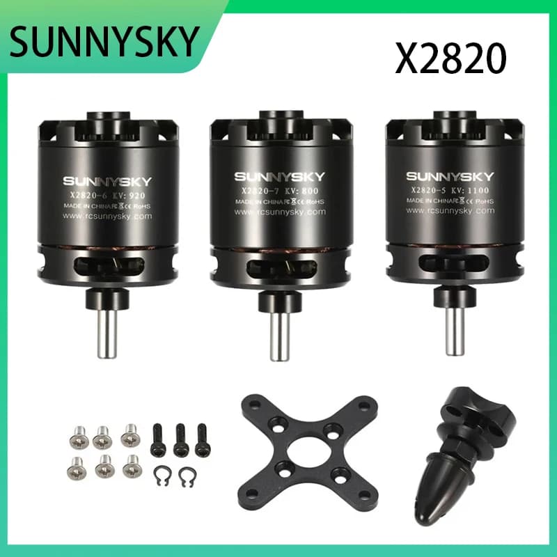 SUNNYSKY X2820 Serie Motore Brushless Rotore Esterno 800KV 920KV 1100KV 3 ~ 5S Lipo 5mm Albero RC Aereo ad ala fissa