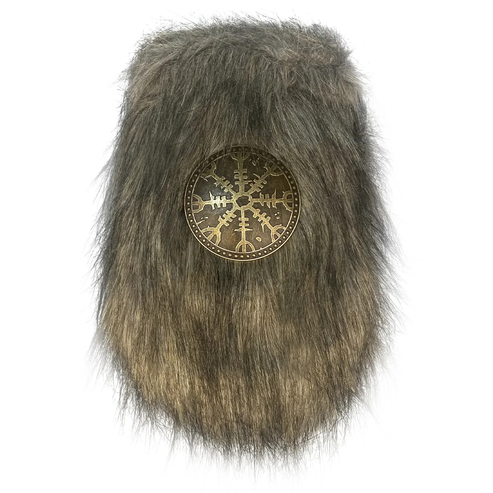 Marsupio medievale per soldi, marsupio con cintura appendibile, marsupio unisex in pelliccia sintetica con coulisse, portamonete, accessori per feste