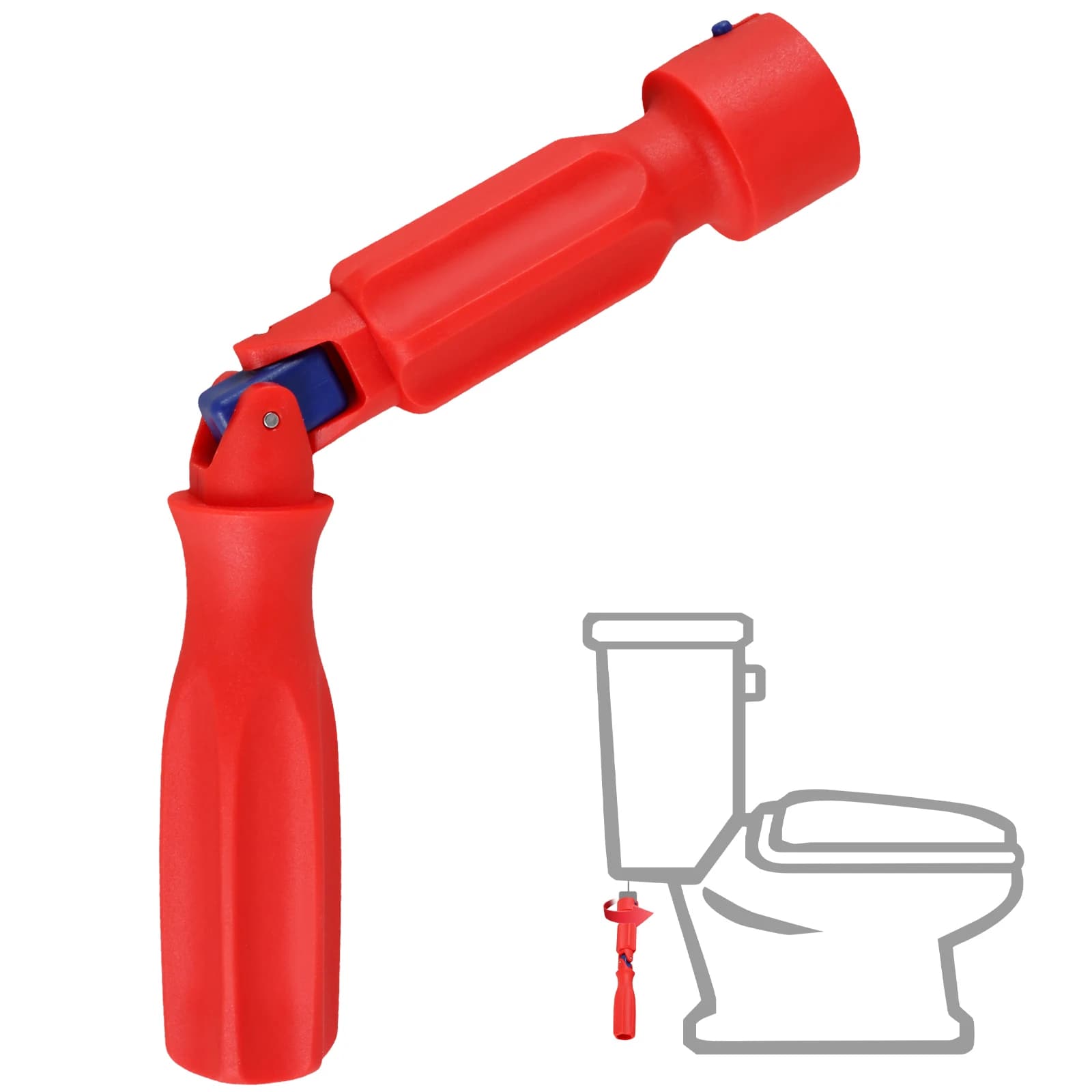 Chiave per Installazione Sedile WC 10/13/17 mm, Portatile, Antiscivolo, per Rimozione e Installazione Sedile WC