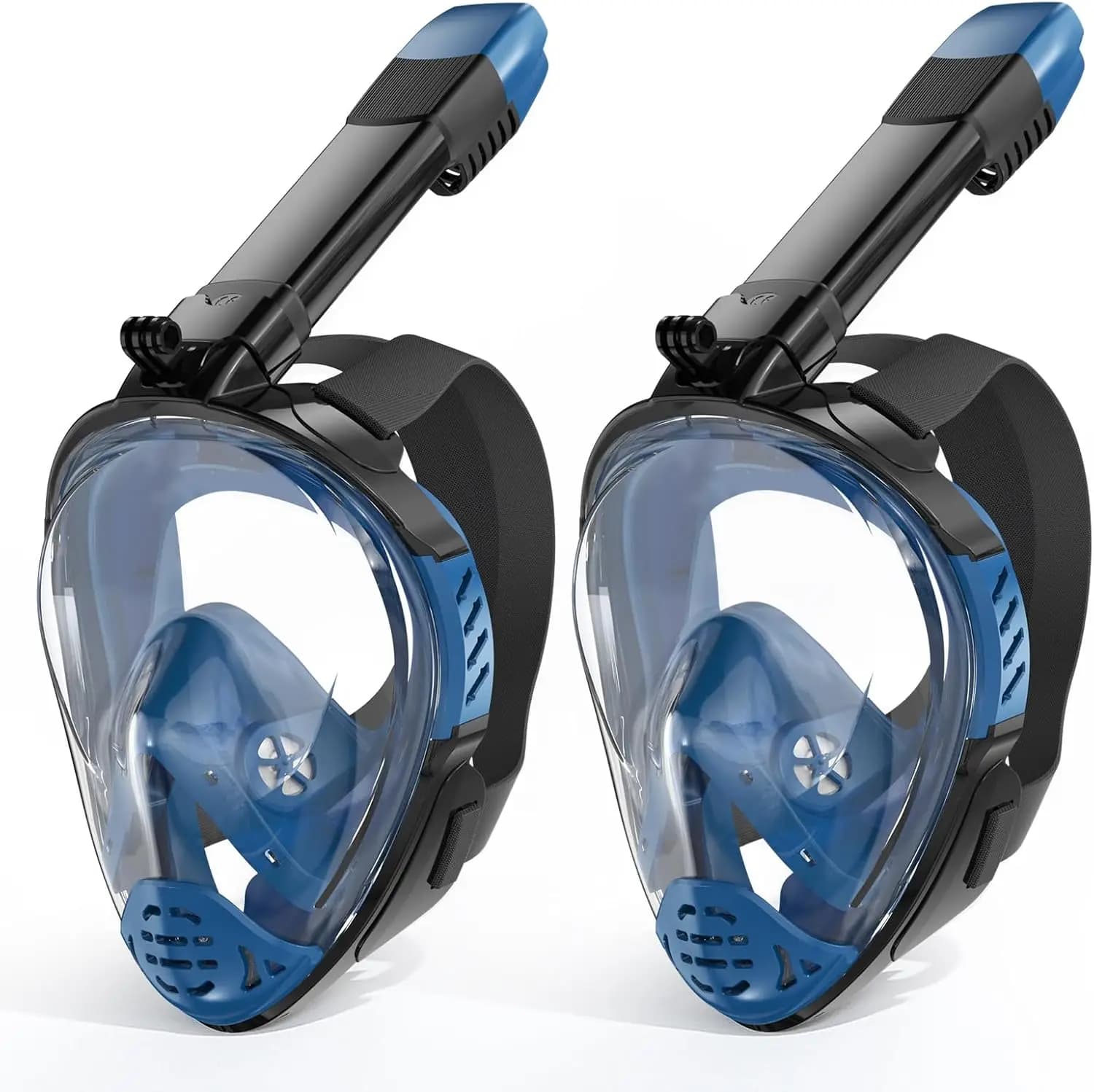 Integrated Underwater Mask for Adults with Removable Camera Support, 180°F Travel Package with Panoramic View, Anti-Lost and Anti-Apartment