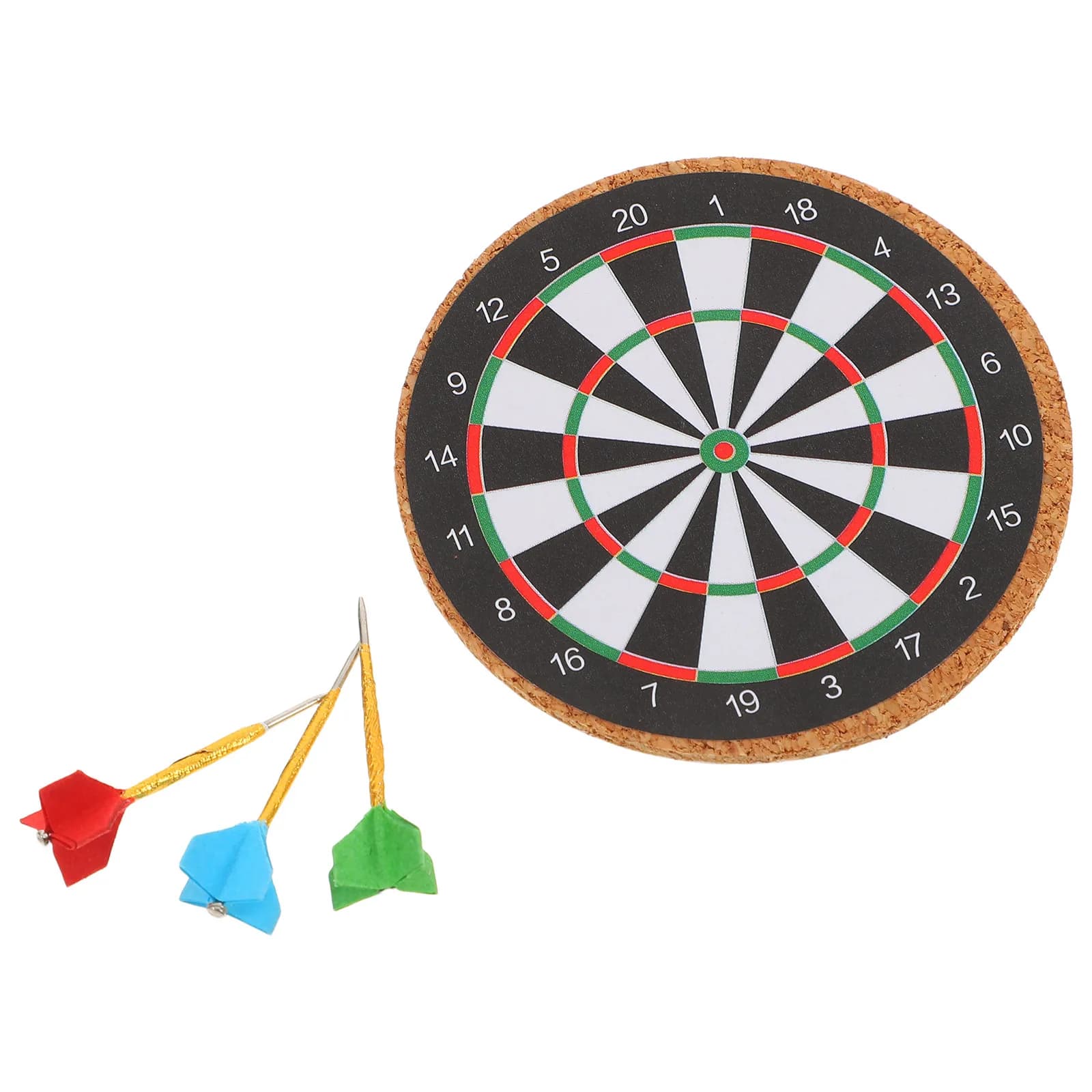 Set di Mini Freccette con Bersaglio, Gioco in Miniatura per Casa e Ufficio, Freccette con Punta in Acciaio, Accessori per Casa delle Bambole