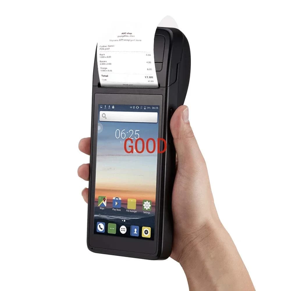5.5 inch handheld all in one wifi 3G NFC card reader payment terminal android system pos