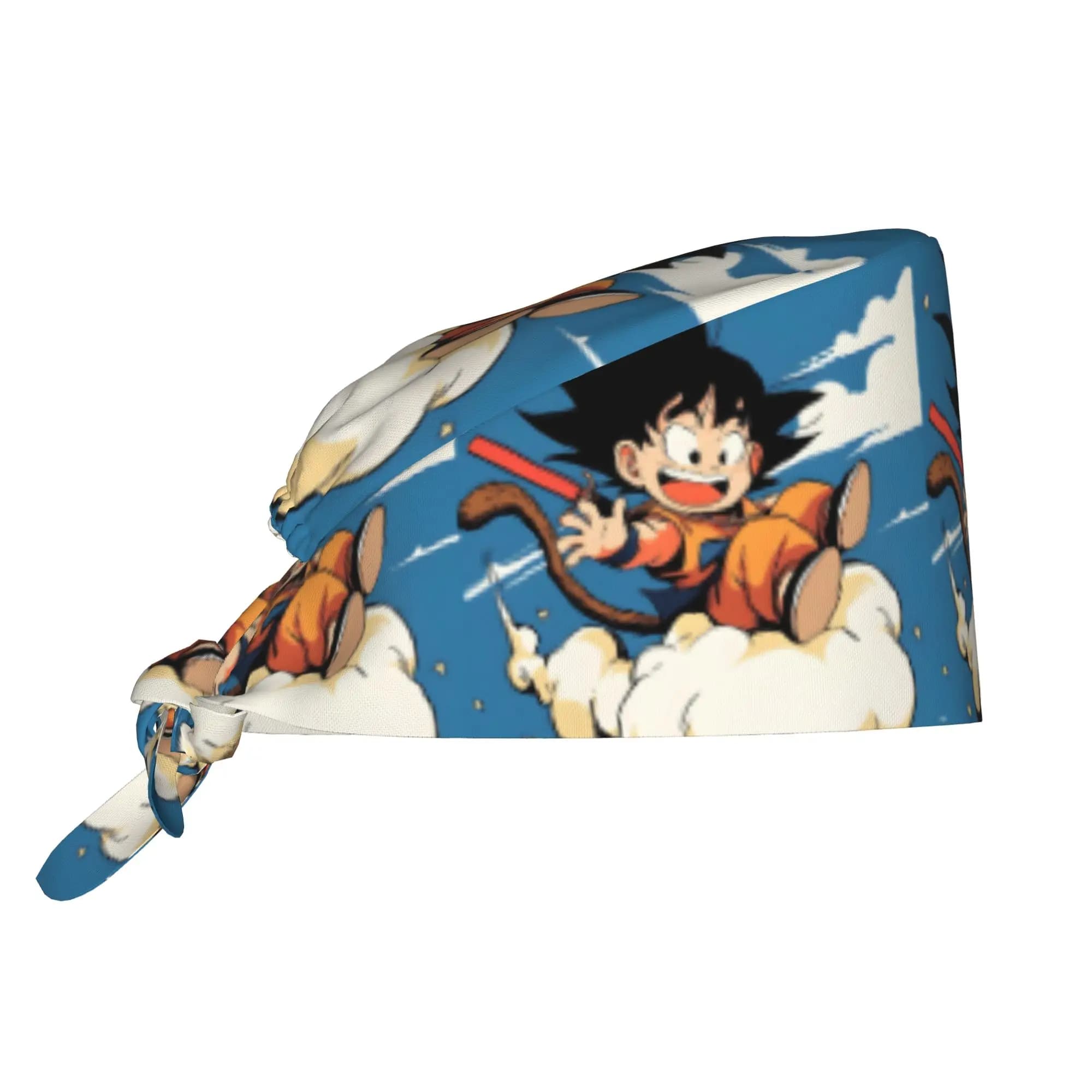 Cappello Chirurgico Traspirante D-Dragon B-Ball Z Gokus, Berretto Medico Unisex per Infermieri, Cappello da Lavoro Classico a Tema Fumetto
