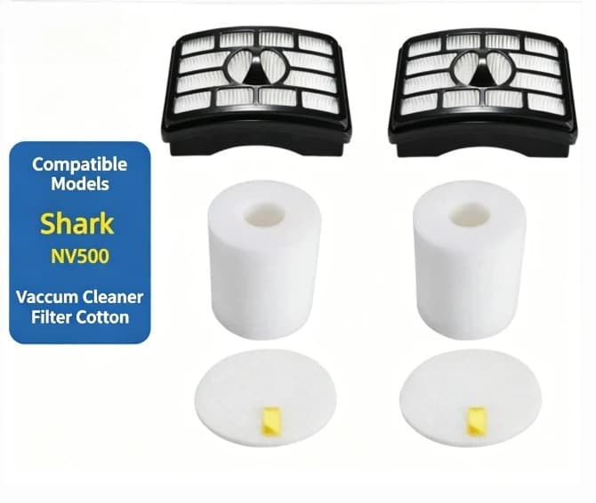 Adatto per il filtro dello aspirapolvere Shark NV500, cartuccia filtrante, ricambi in cotone filtrante.
