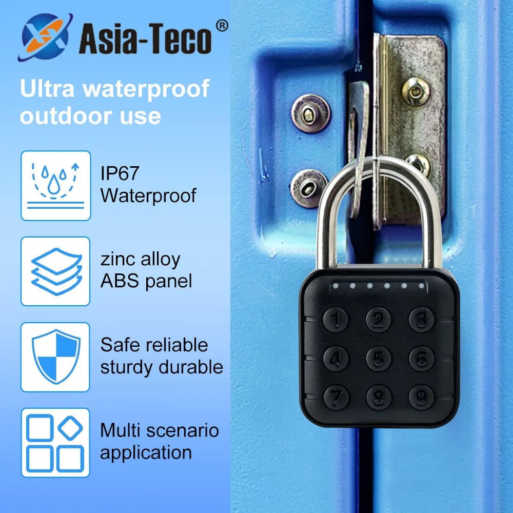 Lucchetto intelligente Lucchetto per impronte digitali Lucchetto per armadietto Serratura antifurto per dormitorio Lucchetto intelligente senza chiave di sicurezza ricaricabile USB