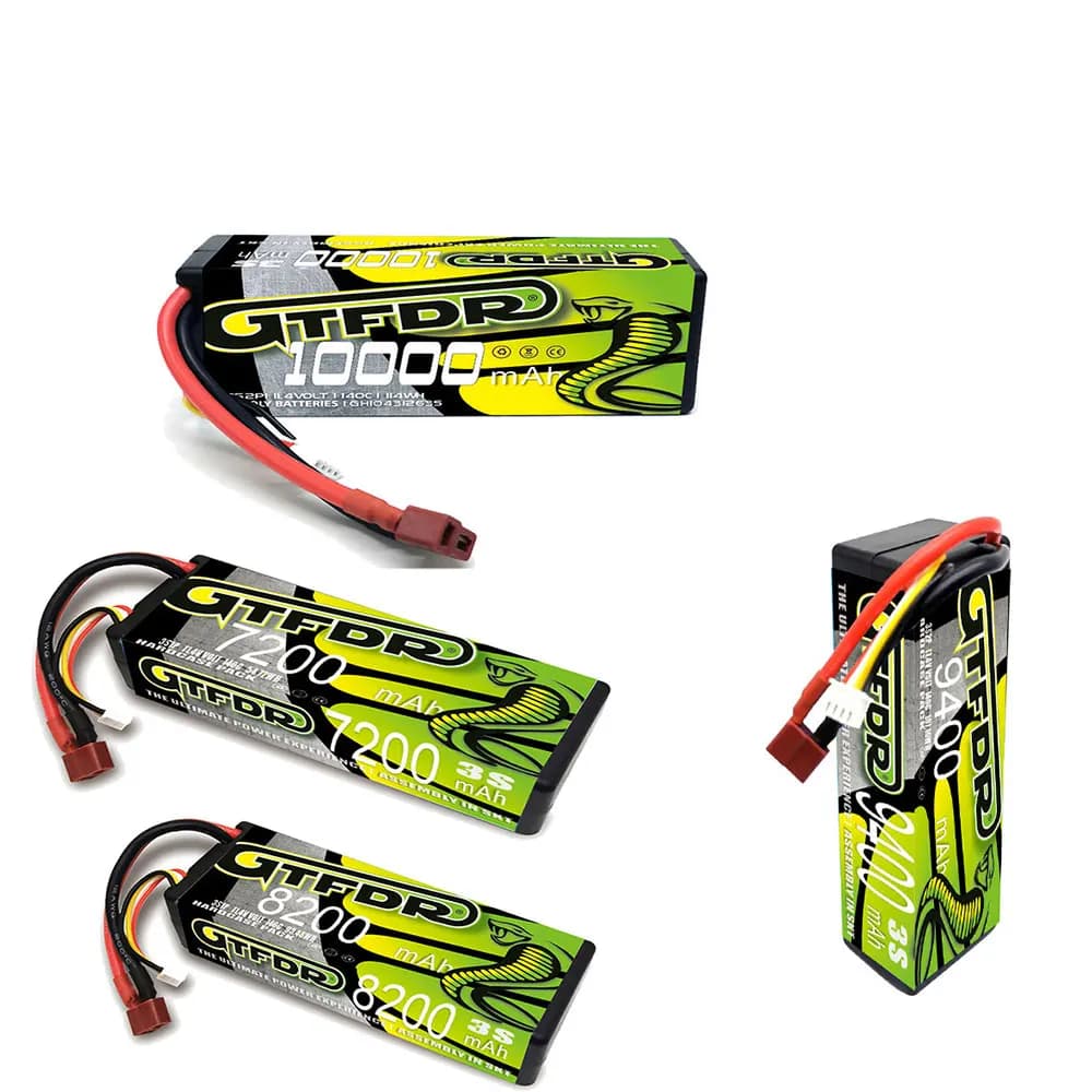 GTFDR 3S LIPO Batteria 11.4V HV 9400MAH 10000MAH 7200MAH 8200MAH per 1/8 1/10 elicottero FPV RC Auto Barca Camion UAV RACING