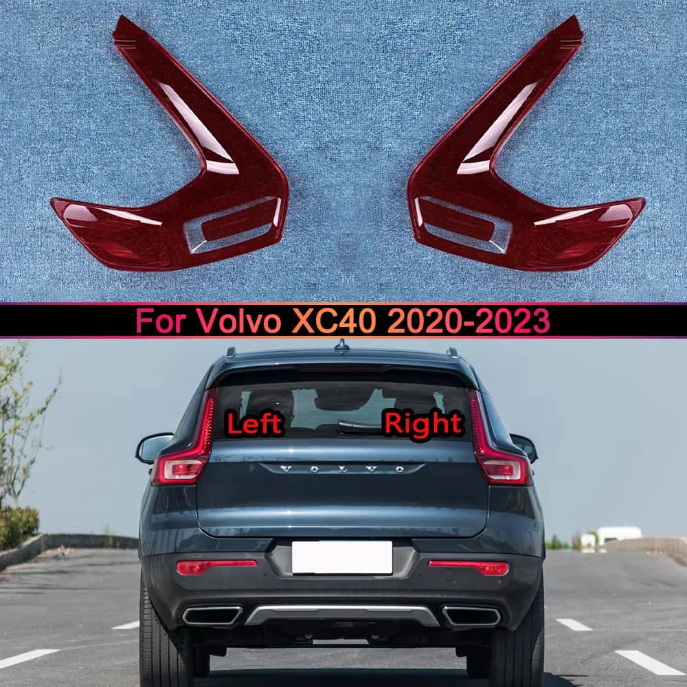 For Volvo XC40 2020 2021 2022 2023 Outer Taillight Shell Tail Lamp Cover Turn Signal Stop Light Mask Replace Original Lampshade