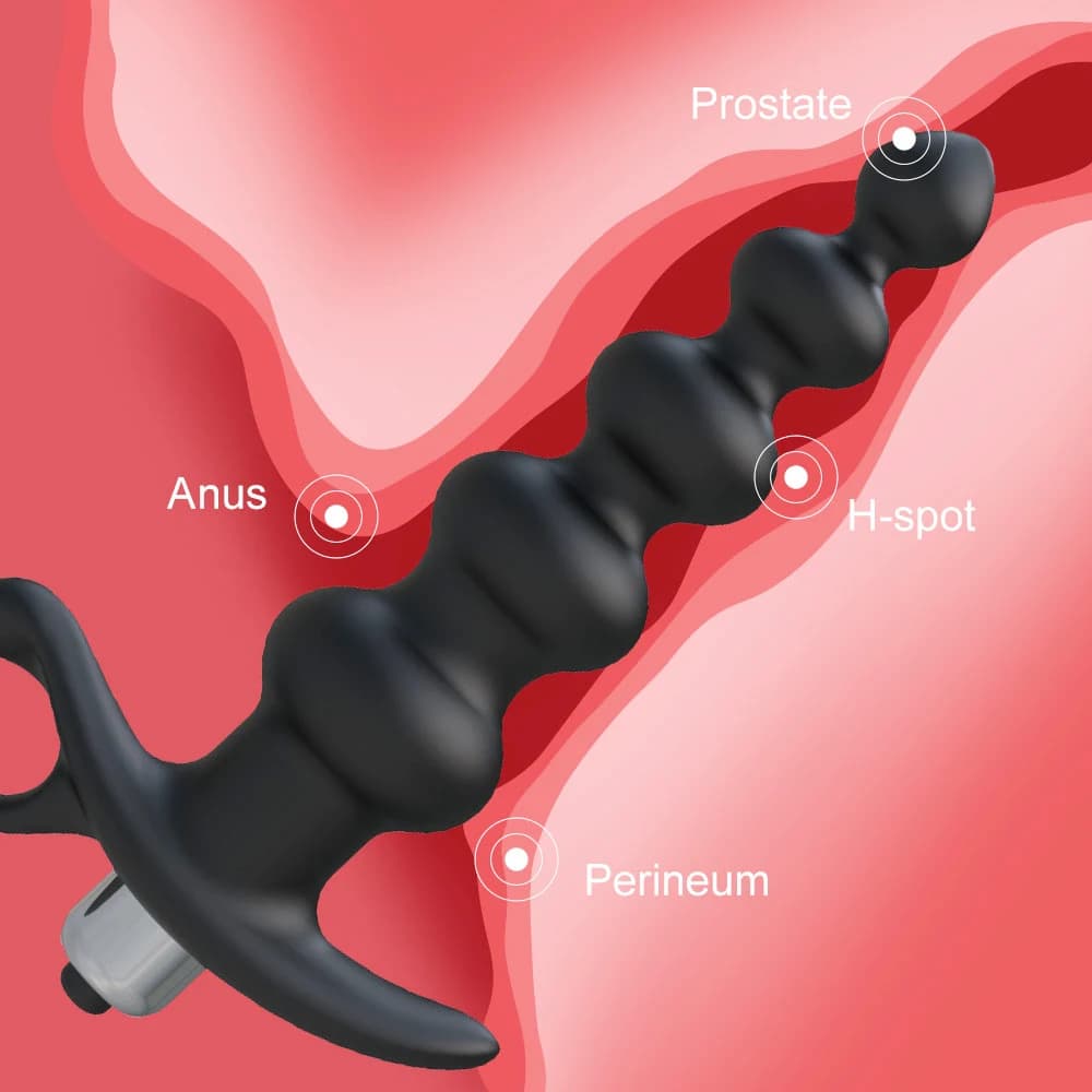 Vibratore anale giocattoli sessuali per donne uomini palline anali vibratore massaggio prostatico tappi di testa in Silicone Dildo coppia prodotti del sesso buttplug
