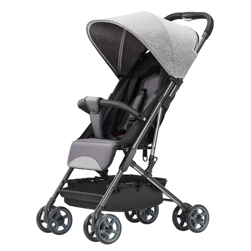Passeggino portatile per bambini con funzione seduta/sdraiata, passeggino a ombrello ultraleggero con pieghevole one-touch