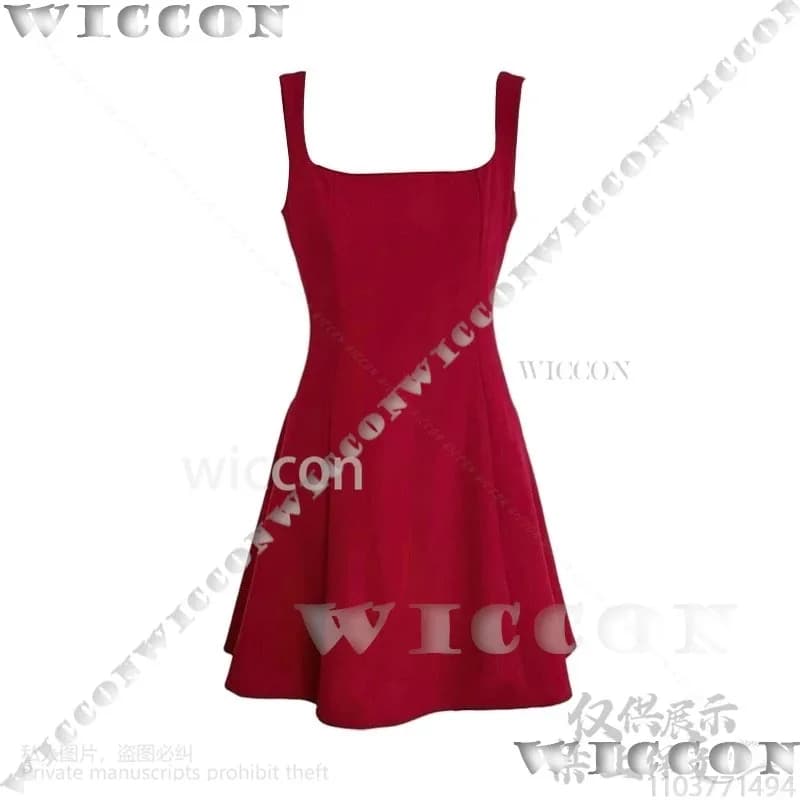 Anime Game MiSide Cosplay Little Mita Mita Childhood Costume Red Dress Lolita Bowknot Wig Sexy Girl Women Halloween Customized