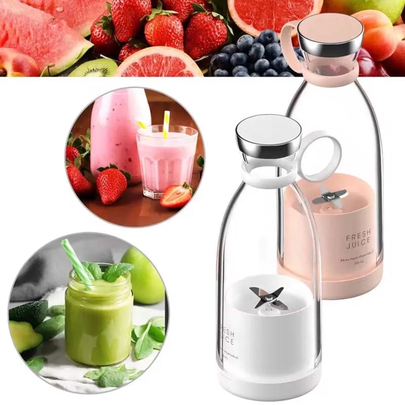 Vendita calda Mini spremiagrumi personali elettrici senza fili Tazza Frozen Ananas Shake Mixer Bottiglia Mini frullatore portatile per frutta