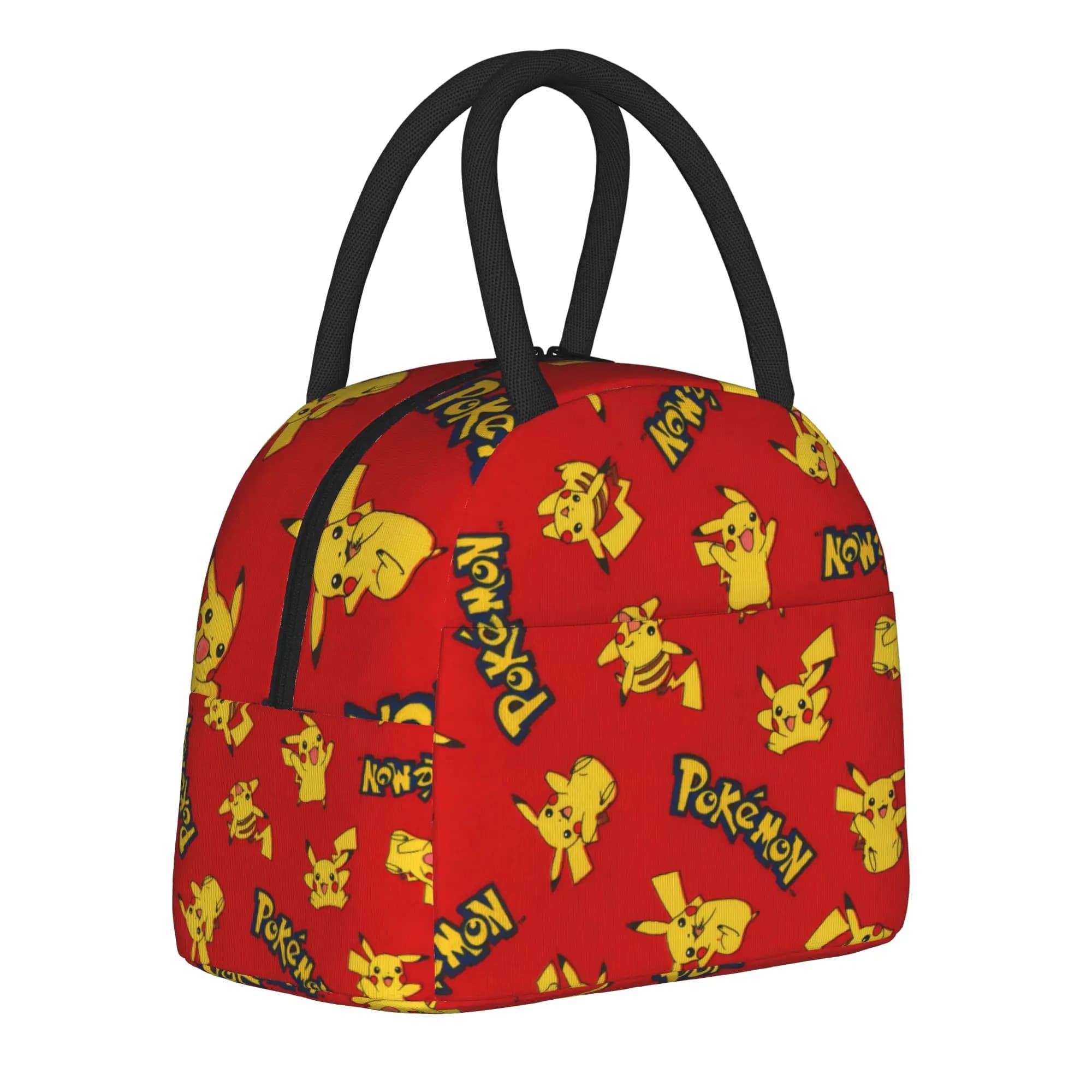 Borsa termica per il pranzo con isolamento termico Cartoon Pikachu, borsa termica riutilizzabile, contenitore per il pranzo Pokemon, borsa grande per il pranzo, borsa per il pranzo, borsa per la scuola