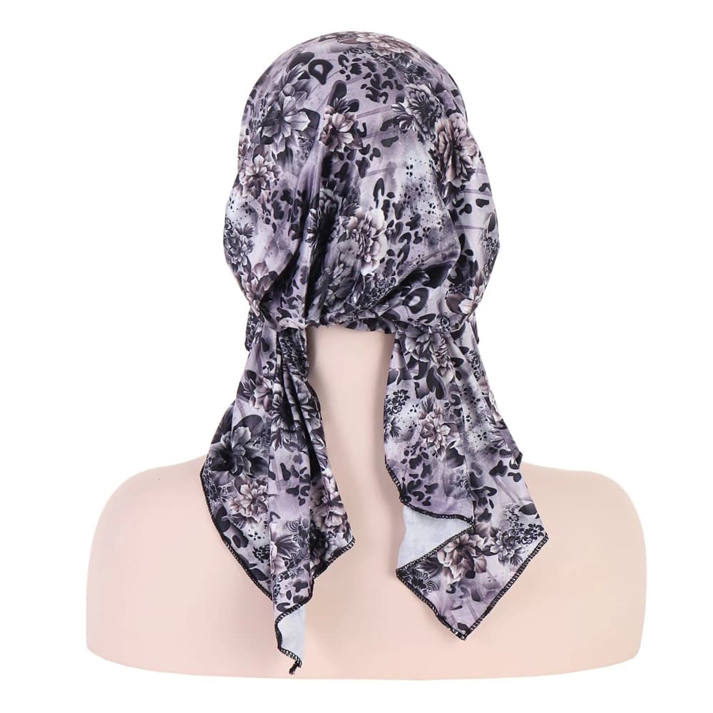 Donne Pre-Agato Chemio Cap Stampa Africana Foulard Musulmano Hijab Turbante Testa Sciarpa Wrap Beanie Cofano Cappello Cancro Perdita di Capelli Copricapi