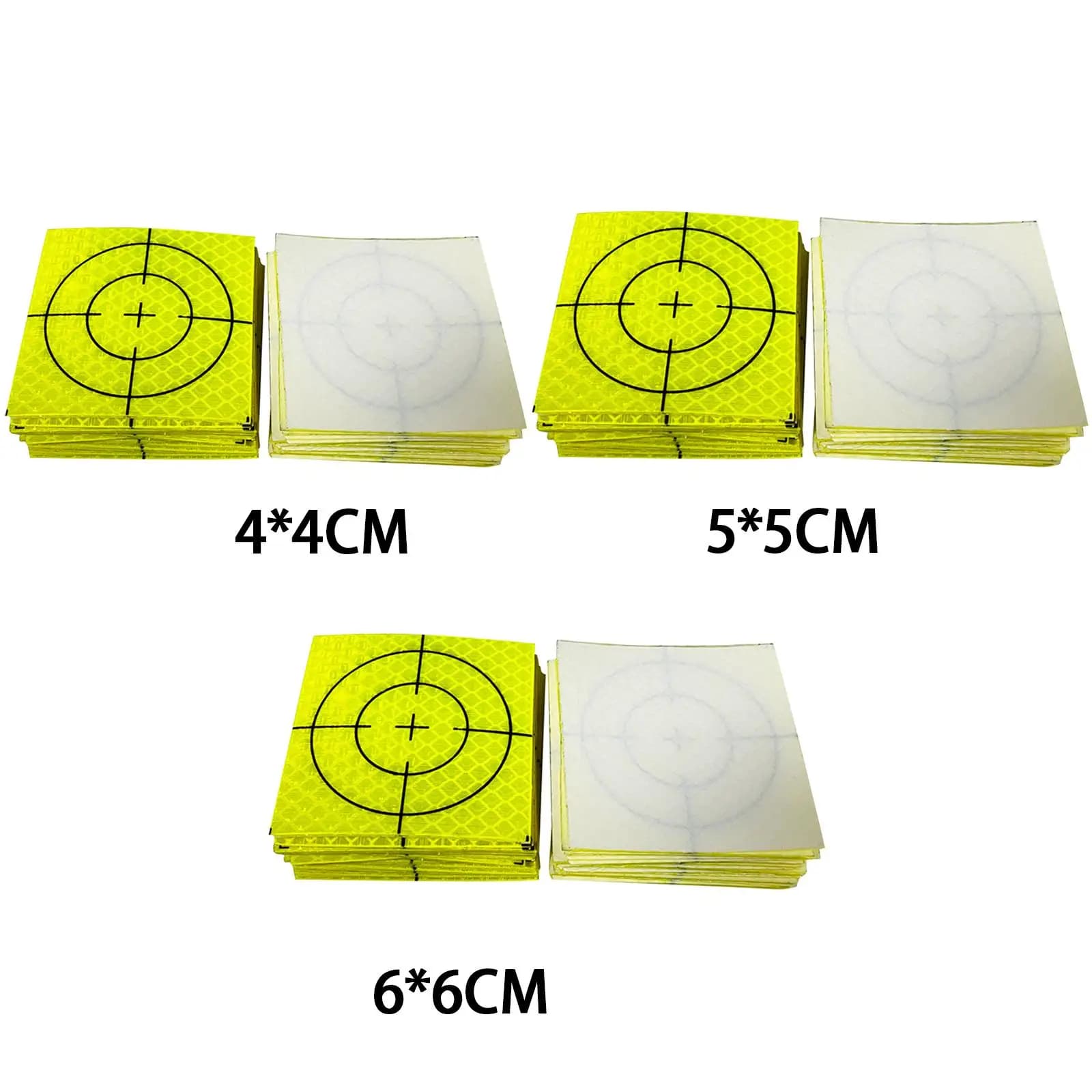 Reflective Adhesive Target Sheets High Visibility Triangle Reflector Survey Marker for Tunnel Bridge Building Inspection