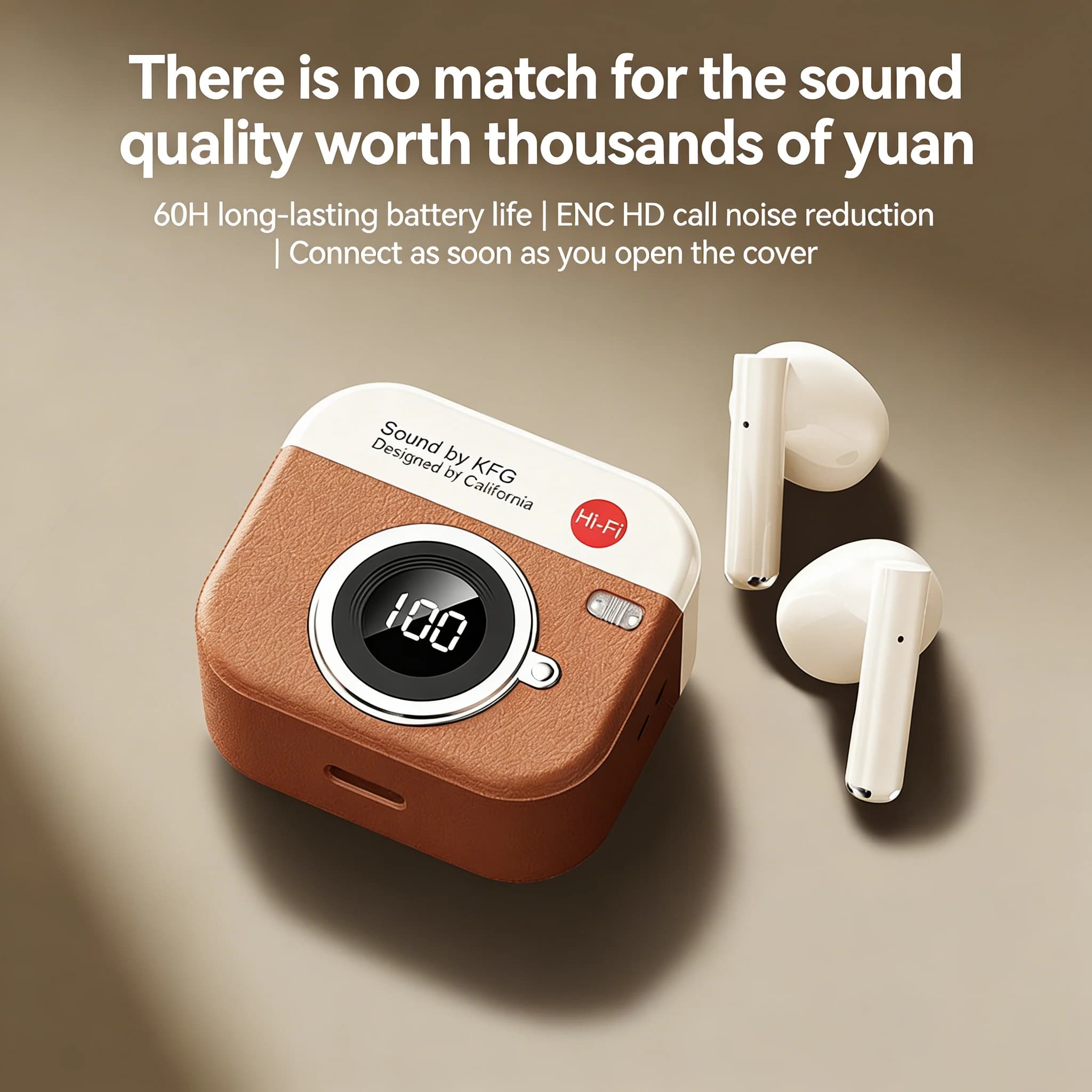 Bluetooth 5.4 Q86 Wireless Headphones with Digital LED Display, 24 Hours Autonomous, HiFi Headphones for Gaming, Waterproof for Sport