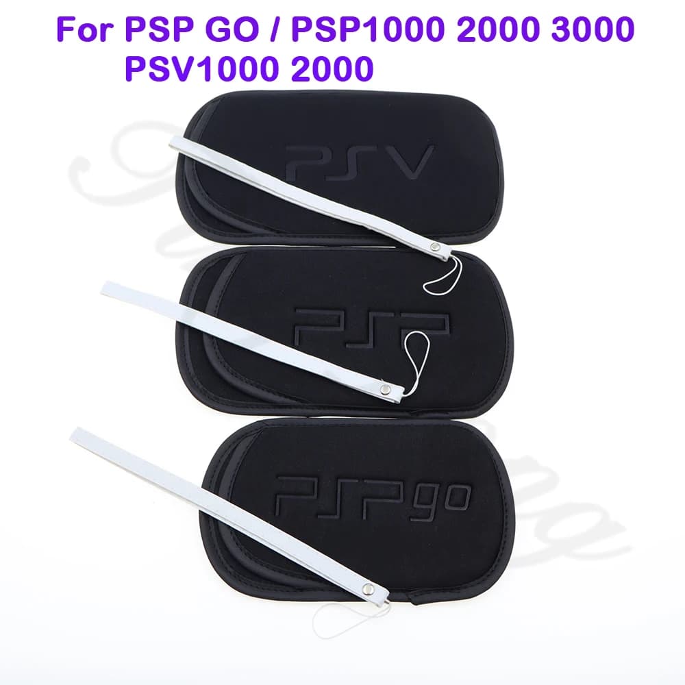 1/5PCS Borsa in spugna morbida antiurto e antipolvere per la protezione e lo stoccaggio, per console di gioco PSPGO PSP1000 2000 3000 e PSVita PSV 1000 2000