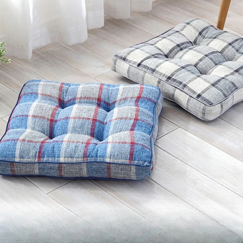 Scottish square floor seat cushion Seat cushion for yoga meditation thickened pouf pouf sofa chair bed cushions for car seat cushions