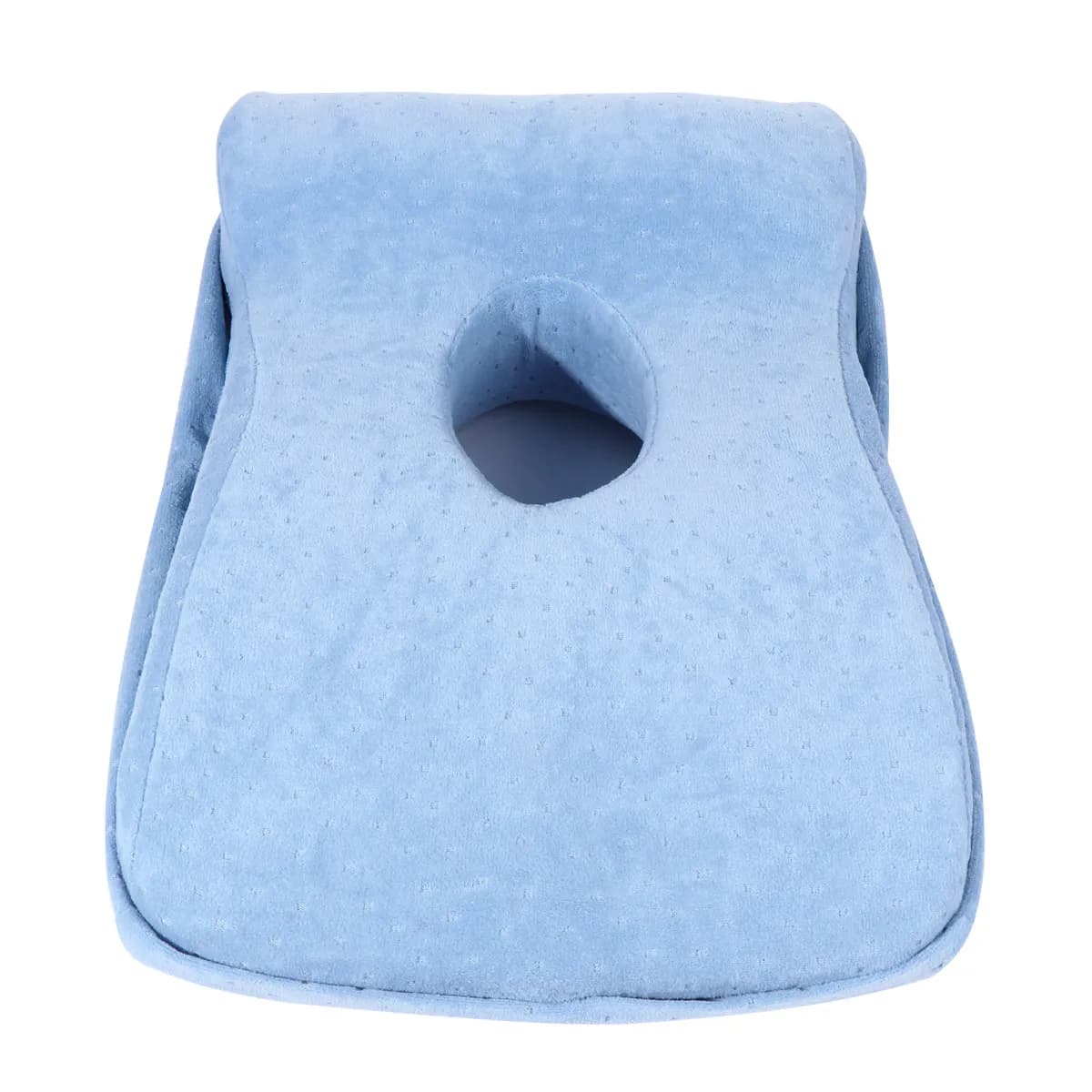 Cuscino Ergonomico per il Collo in Memory Foam Azzurro Cielo con Supporto per Braccia, per Ufficio, Viaggi, Casa, Cuscino da Riposo