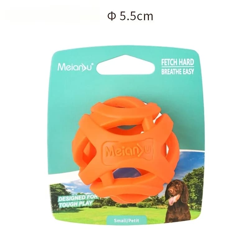 Palla da Masticare Elastica e Resistente per Cani, Giocattolo per la Pulizia dei Denti, Palla Interattiva per Cani di Piccola e Media Taglia