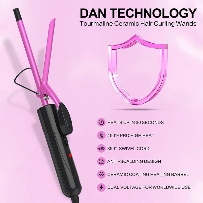 GOOD TIMING Home curling iron does not harm hair, fashionable styling tool,Roll size 10MM/13MM electric curling iron