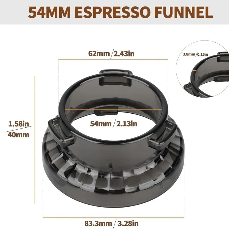 A66Z For Breville Barista& Bambino Espresso Machine Compatible 54Mm Dosing Funnel- Portafilter Tool