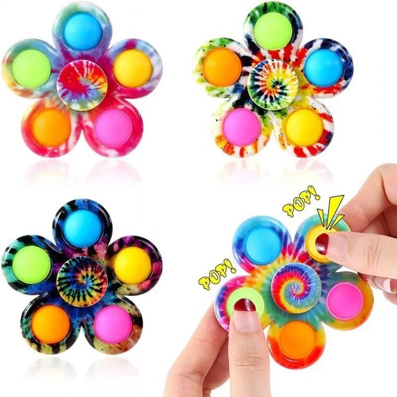 Fidget Spinner bambini Camouflage cinque dita bolla Silicone rotante Fingertip giroscopio rilascio adulto giocattolo antistress