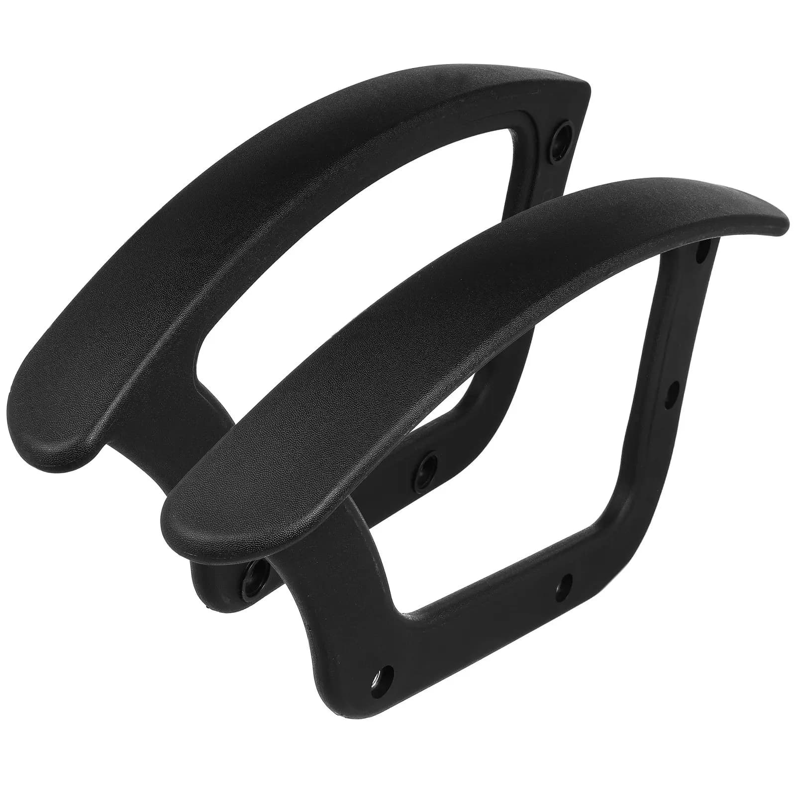 2 Pezzi Accessori per Braccioli di Sedie, Coperture in Plastica Nera per Sedie da Ufficio, Anelli di Fissaggio per Braccioli, Parti per Mobili da Gaming