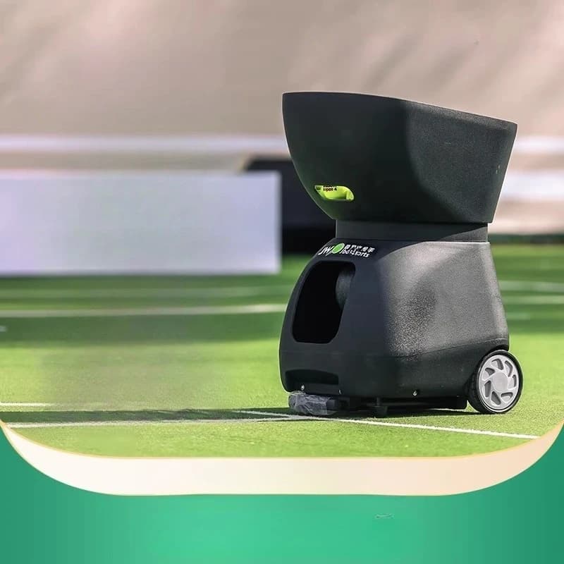 Insegnamento dell'allenatore con lanciatore di palline da allenamento singolo e multiplayer per macchina automatica per palline da tennis intelligente