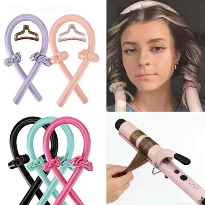 1/3/5 pcs mix Women's Foam Heatless Curling Rod Faux Hair Make Soft Shiny Hair Bigodino Iron Hairdresser Big Wave Curling