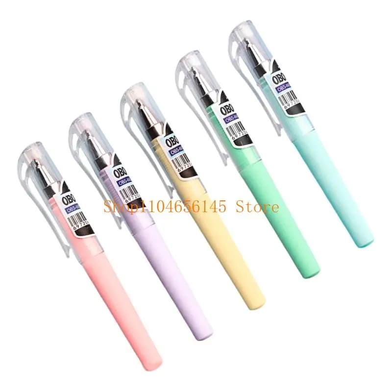 5asd 5PCS Mini Penna Gel 0.5mm Inchiostri Neri Penna Gel Tascabile Asciugatura Rapida Scrittura Liscia Per Diario Scrivere