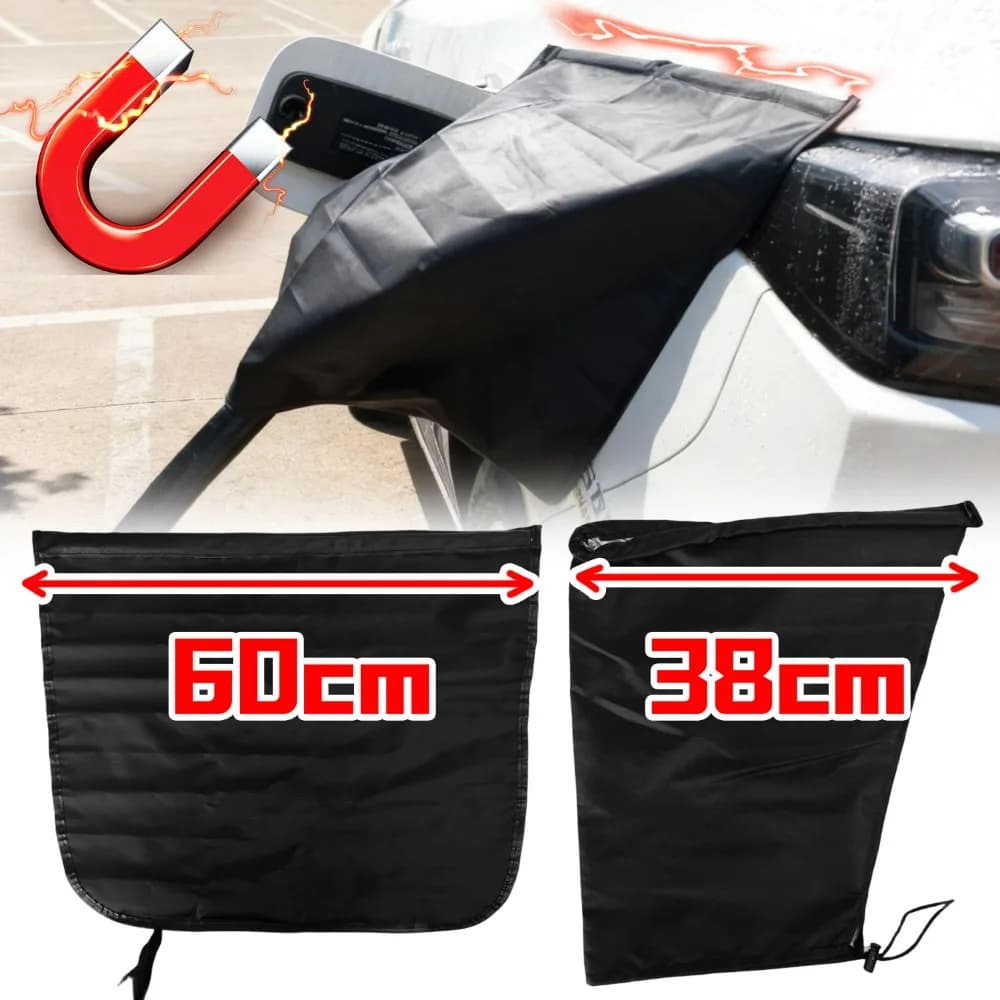 Magnetic Rain Cover for Auto Charging, Waterproof Oxford Fabric for EV Charging Door, Electric Vehicle Accessories