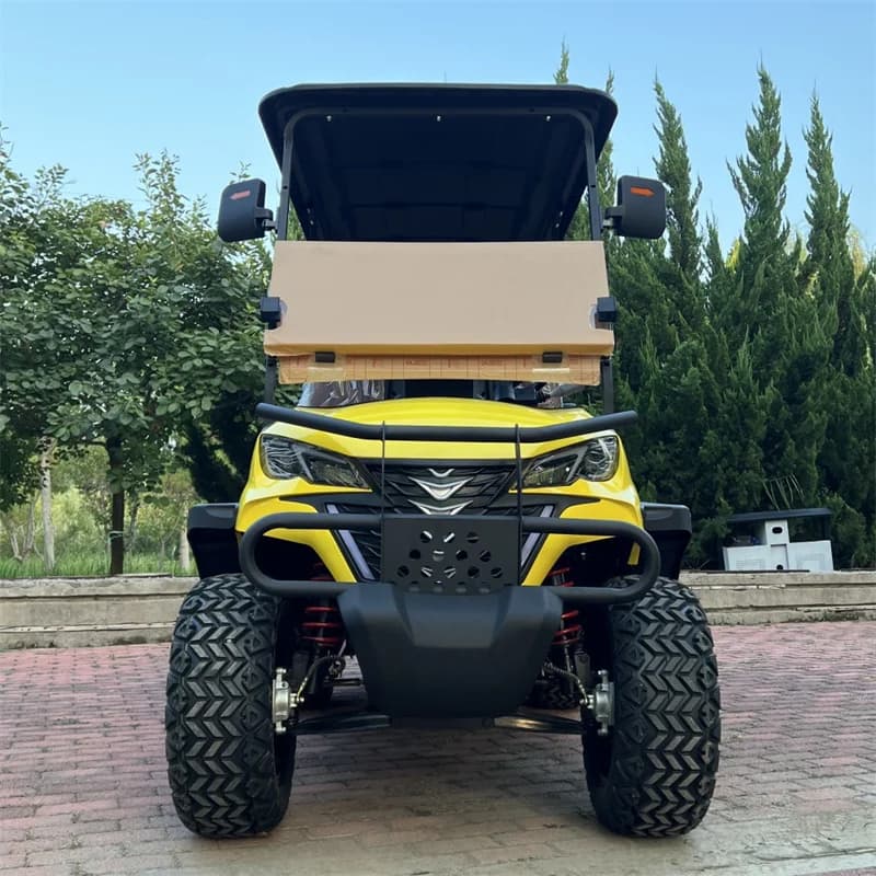 Wholesale 4 Seater Electric Sightseeing Car 2+2 Seater Solar Panels with Brake Assist Electric Golf Carts