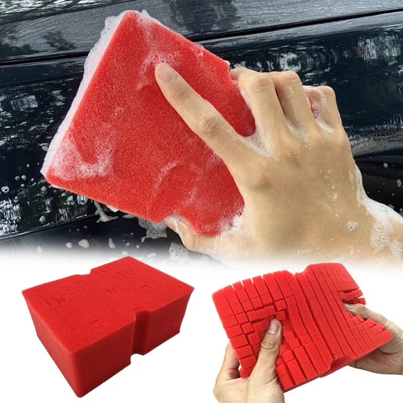 1pc universal tools for cleaning the car grilled foam soft automatic wheel sponges for outdoor washing accessories for Auto 180x127x76mm