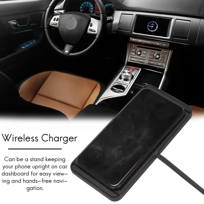 A30F-5/7.5/10W C1 Car For Qi Wireless Charger Pad Fast Charging Dock Station Non-Slip Mat