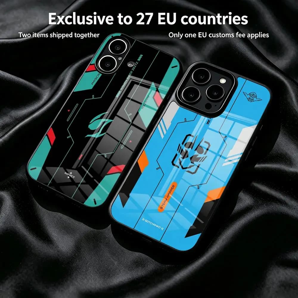 Kamen Rider Gotchard Ver Mecha Phone Case For IPhone 17 Air 16 E 15 Plus Pro Max Glass Cover Frame Hard Shell